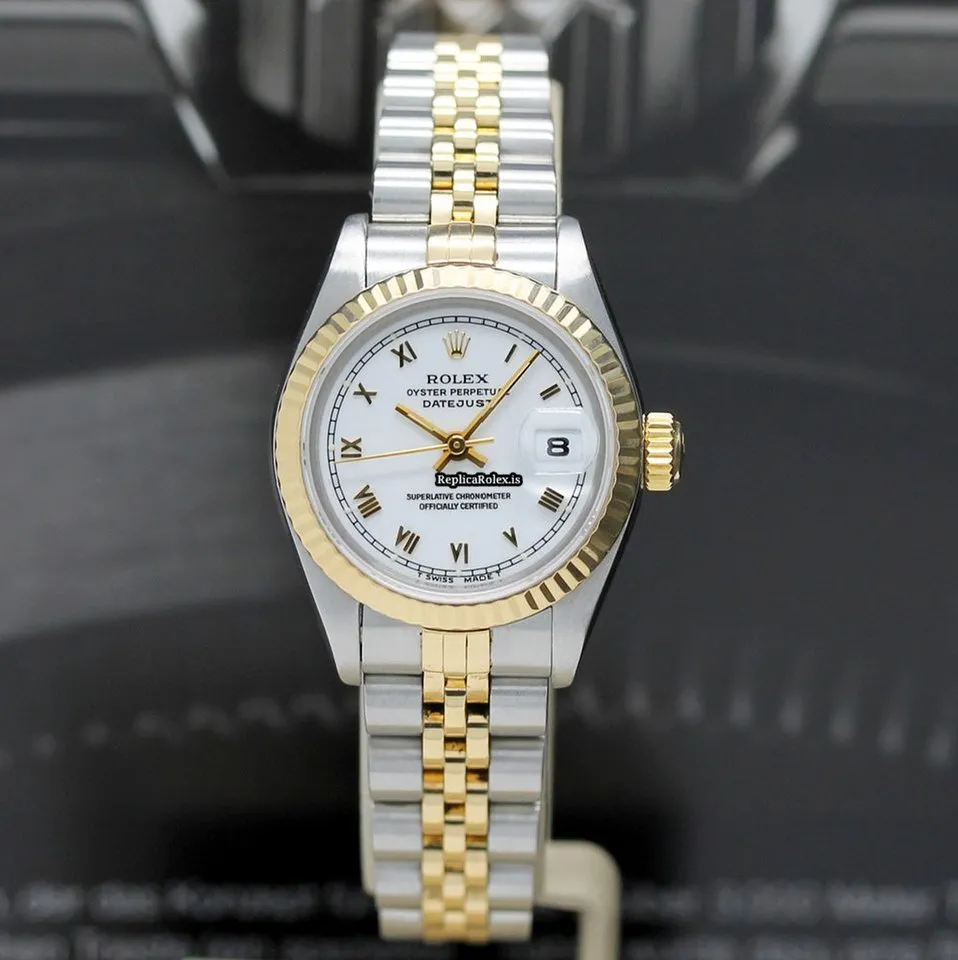 Wholesale Copies Rolex Lady-datejust 69173 Caliber 2135 Automatic Movement 26x42mm Gold/steel Case Womens Watch - Image 5