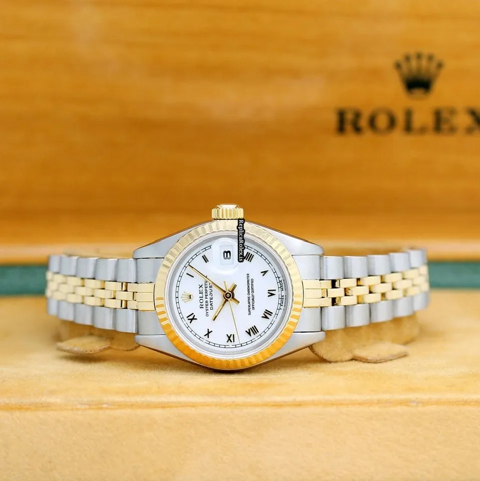 Wholesale Copies Rolex Lady-datejust 69173 Caliber 2135 Automatic Movement 26x42mm Gold/steel Case Womens Watch - Image 6