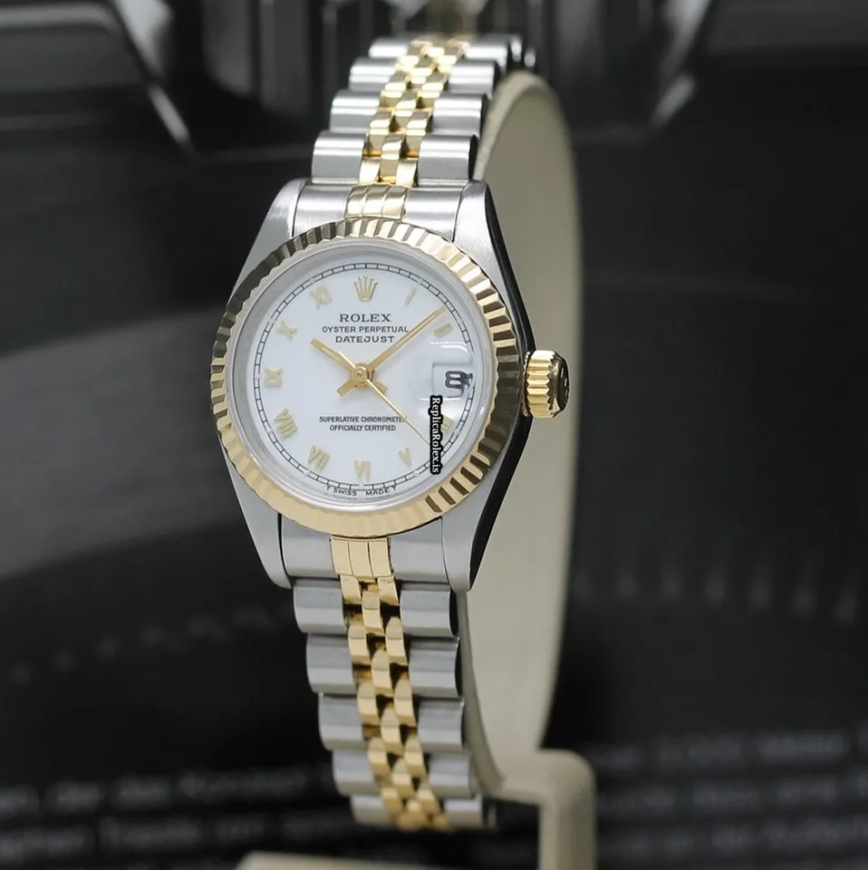 Wholesale Copies Rolex Lady-datejust 69173 Caliber 2135 Automatic Movement 26x42mm Gold/steel Case Womens Watch - Image 8