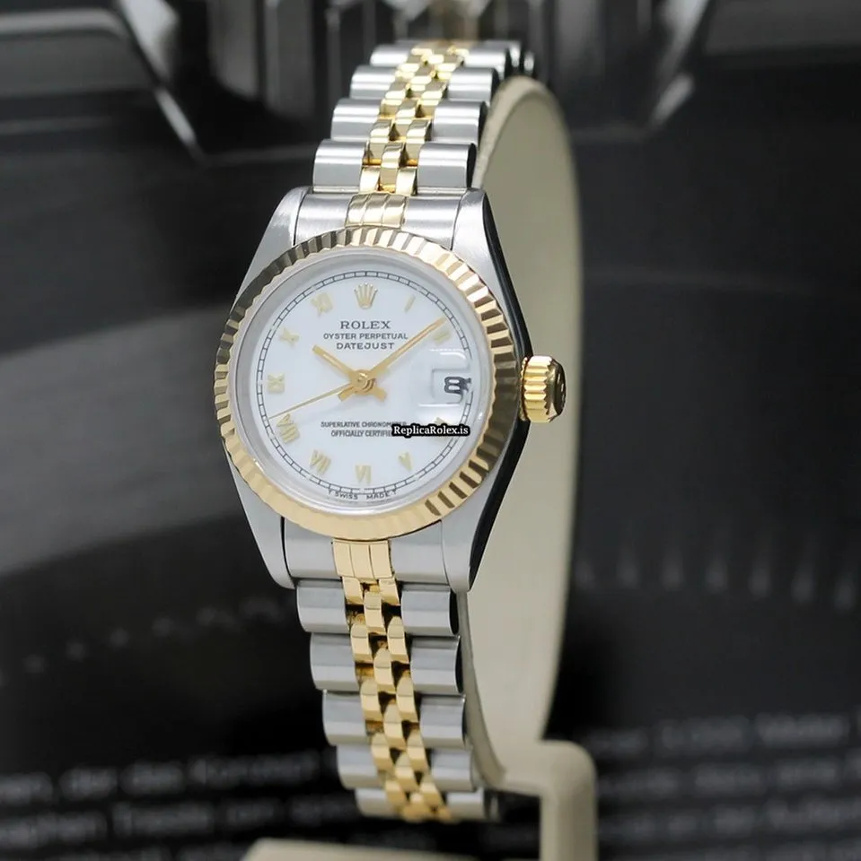Wholesale Copies Rolex Lady-datejust 69173 Caliber 2135 Automatic Movement 26x42mm Gold/steel Case Womens Watch - Image 9