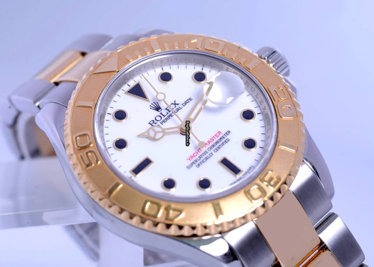 Superior Copy Rolex Yacht-master 40 16623 Caliber 3135 Automatic Movement 40mm Gold/steel Case Mens/unisex Watch - Image 2