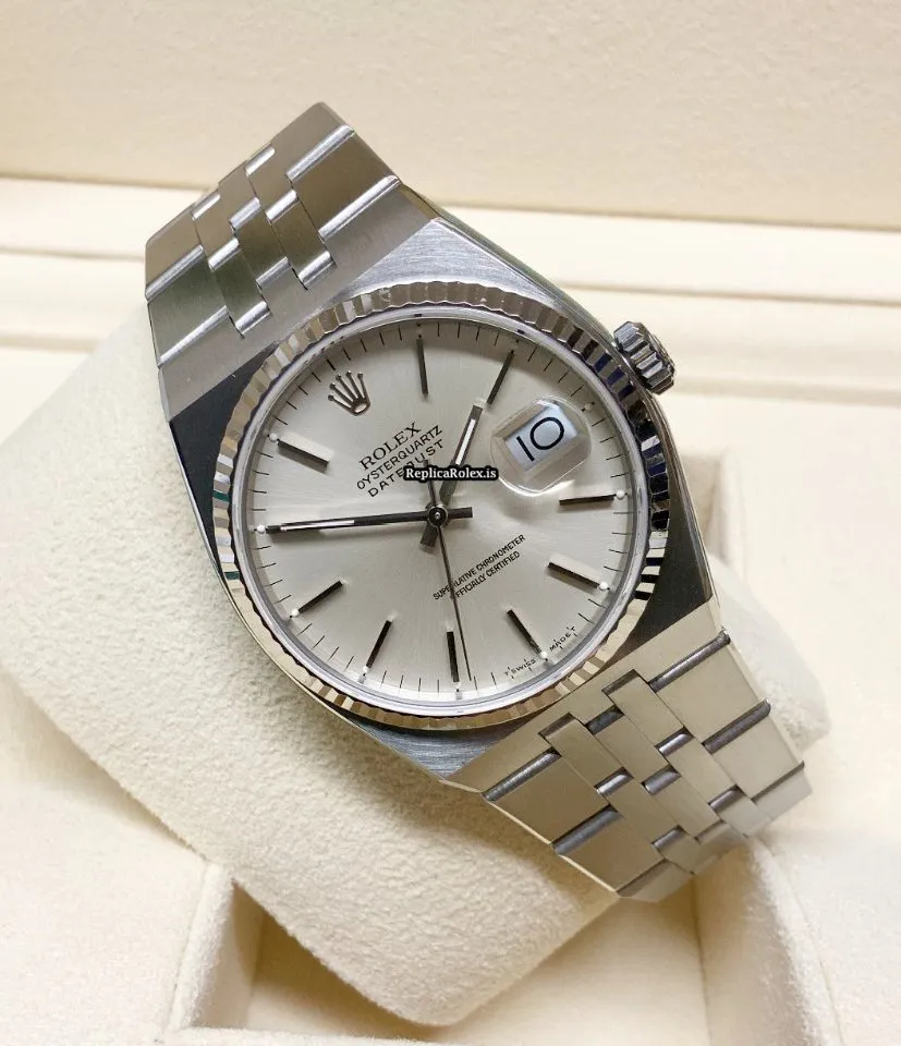 Lovely Clone Rolex Datejust Oysterquartz 17014 Caliber 5035 Quartz Movement 36mm Steel Case Mens/unisex Watch - Image 3
