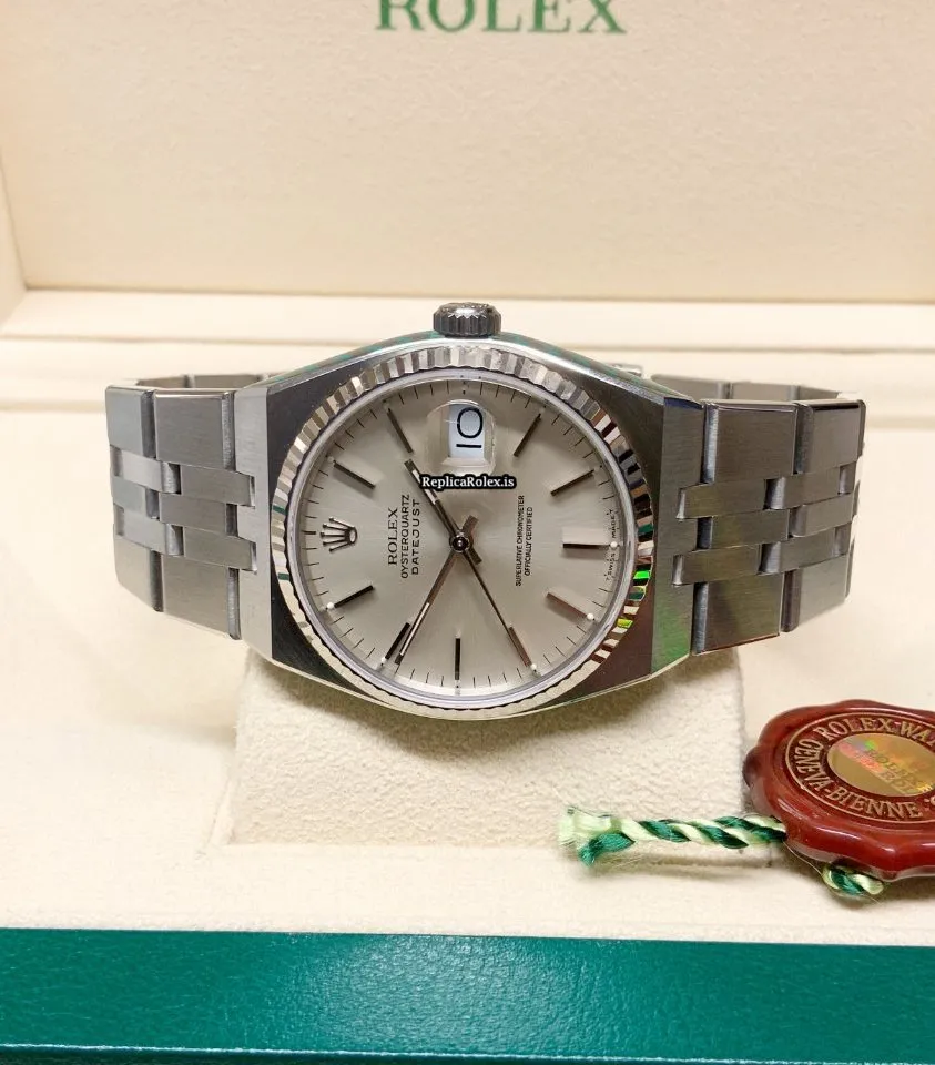 Lovely Clone Rolex Datejust Oysterquartz 17014 Caliber 5035 Quartz Movement 36mm Steel Case Mens/unisex Watch - Image 4