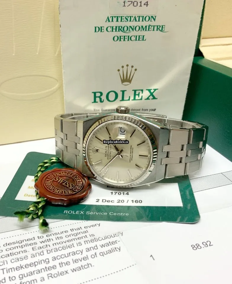 Lovely Clone Rolex Datejust Oysterquartz 17014 Caliber 5035 Quartz Movement 36mm Steel Case Mens/unisex Watch - Image 7