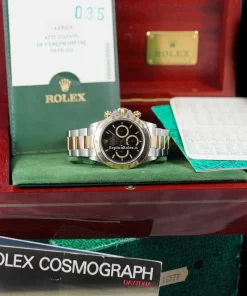 High-end Knockoff Rolex Daytona 16523 Caliber 4030 Automatic Movement 40mm Gold/steel Case Mens/unisex Watch