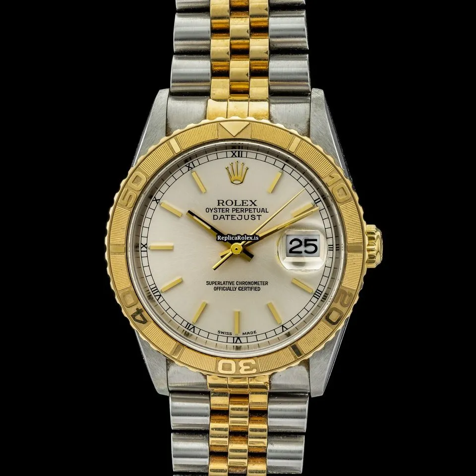 Beautiful Replica Rolex Datejust Turn-o-graph 16263 Caliber 3155 Automatic Movement 36mm Steel Case Mens/unisex Watch