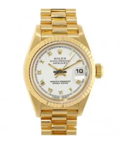 Stylish Fake Rolex Lady-datejust 69178 Automatic Movement 26mm Yellow Gold Case Womens Watch