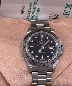 Cool Fakes Rolex Explorer II 16570 Caliber 3185 Automatic Movement 40mm Steel Case Mens/unisex Watch