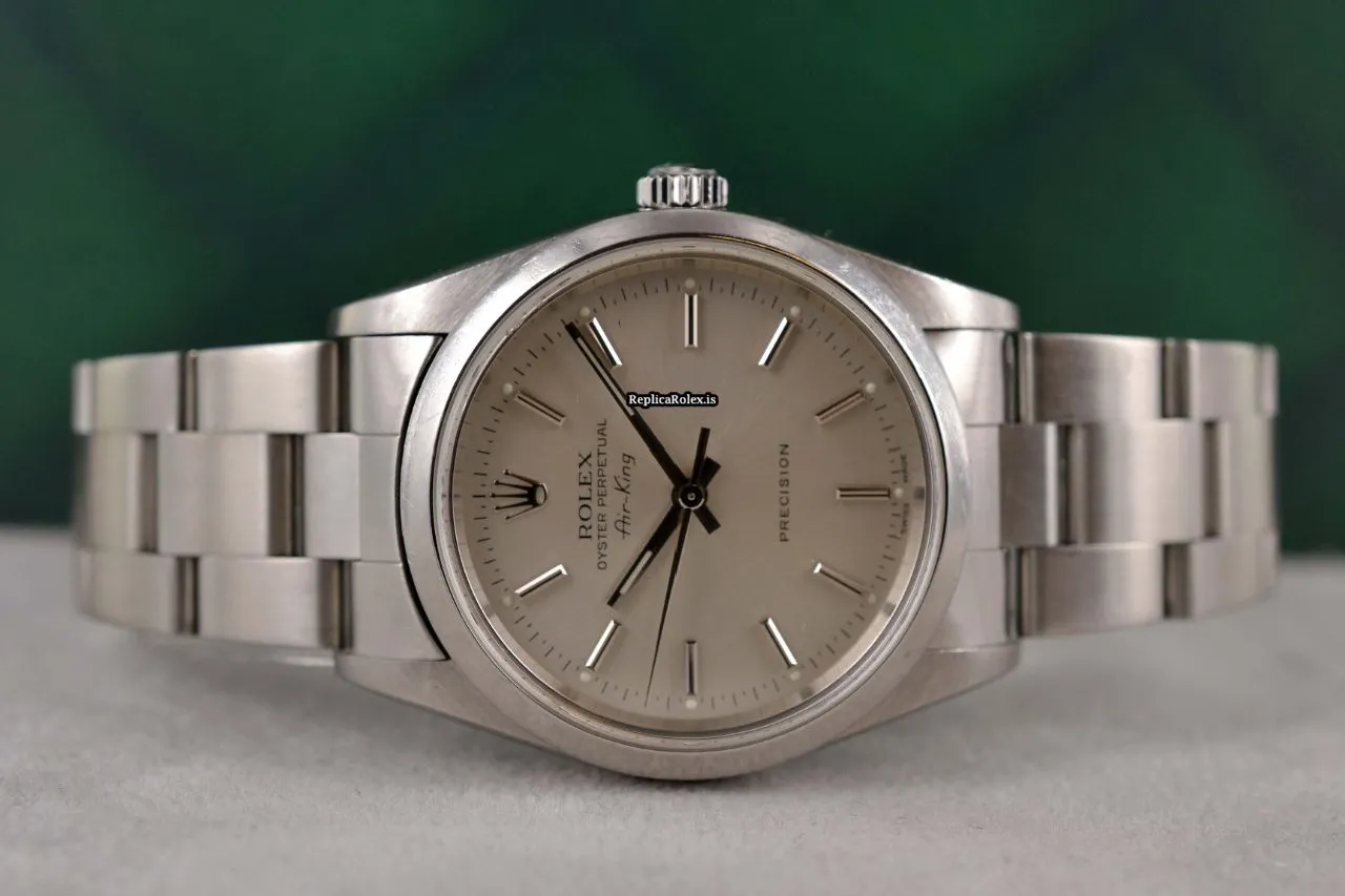 Good Replicas Rolex Air King Precision 14000m Caliber 3130 Automatic Movement 34mm Steel Case Mens/unisex Watch
