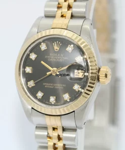 Wonderful Replica Rolex Lady-datejust 6917 Automatic Movement 26mm Gold/steel Case Womens Watch
