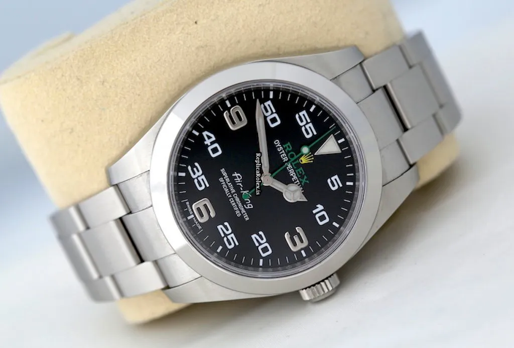 Ideal Fake Rolex Air King 116900 Caliber 3131 Automatic Movement 40mm Steel Case Mens/unisex Watch - Image 12