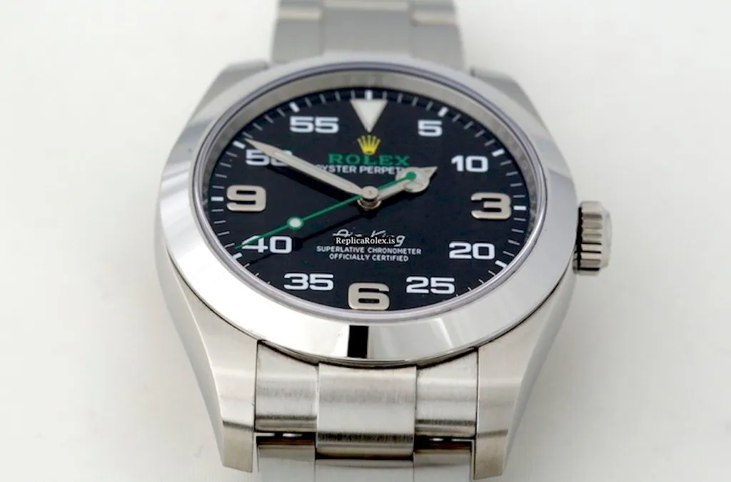 Ideal Fake Rolex Air King 116900 Caliber 3131 Automatic Movement 40mm Steel Case Mens/unisex Watch - Image 8