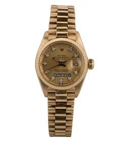 Durable Replica Rolex Lady-datejust 6917 Caliber 2030 Automatic Movement 26mm Yellow Gold Case Womens Watch