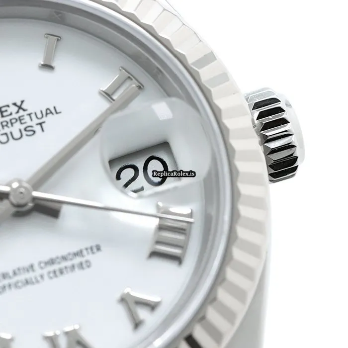 Superb Fake Rolex Lady-datejust 28 Caliber 2236 Automatic Movement 28mm Gold/steel Case Watch - Image 12