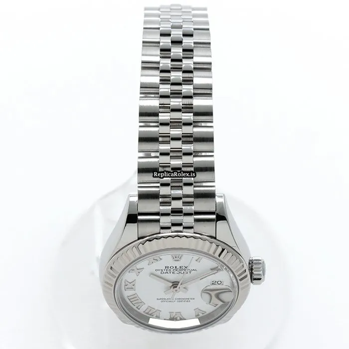 Superb Fake Rolex Lady-datejust 28 Caliber 2236 Automatic Movement 28mm Gold/steel Case Watch - Image 13