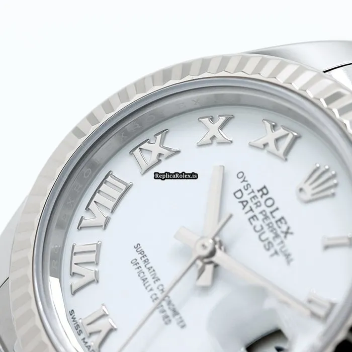 Superb Fake Rolex Lady-datejust 28 Caliber 2236 Automatic Movement 28mm Gold/steel Case Watch - Image 14