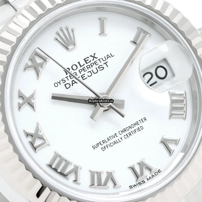 Superb Fake Rolex Lady-datejust 28 Caliber 2236 Automatic Movement 28mm Gold/steel Case Watch - Image 5