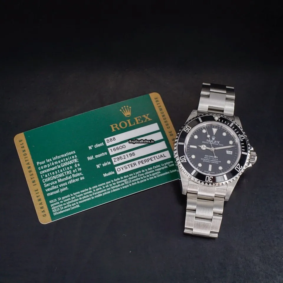 Neat Replica Rolex Sea-dweller 4000 16600 Caliber 3135 Automatic Movement 40mm Steel Case Mens/unisex Watch - Image 10