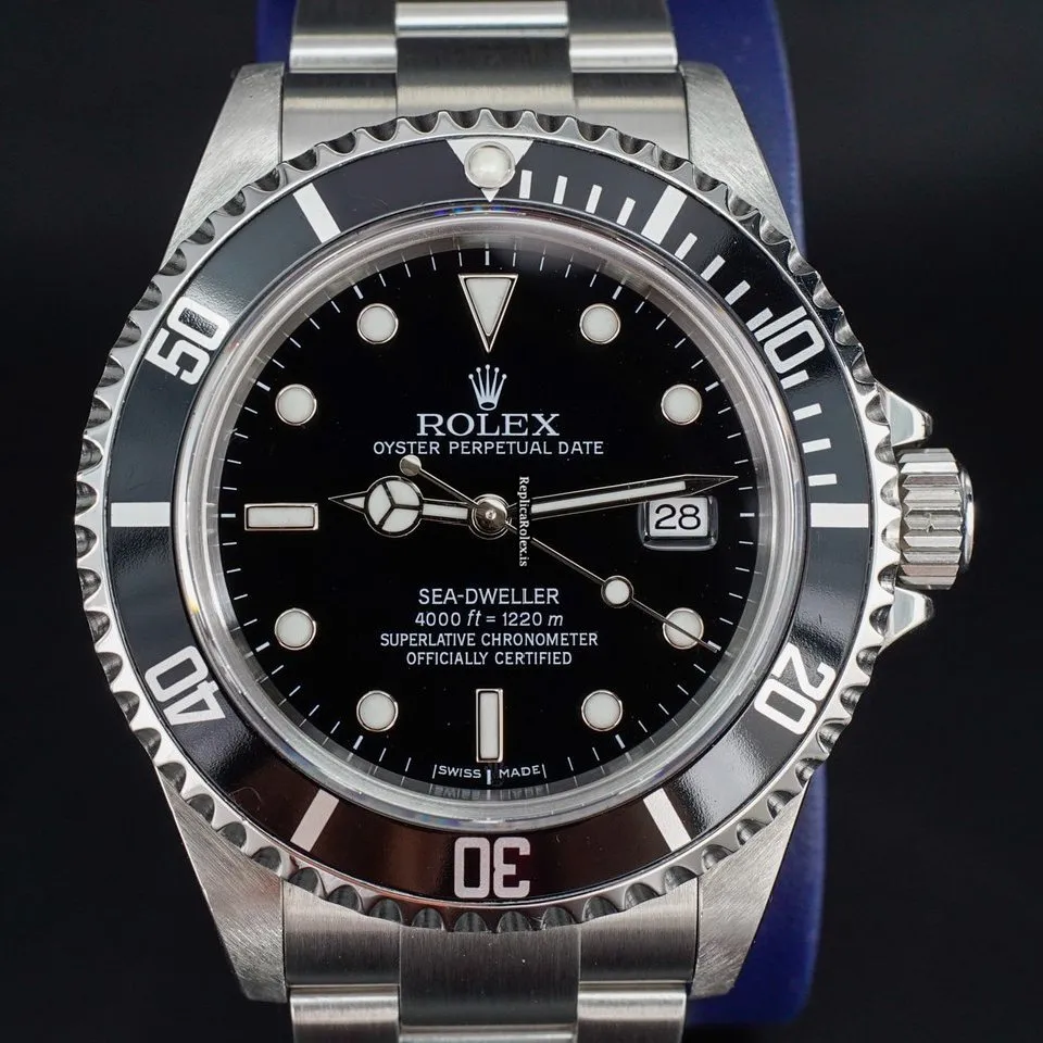 Neat Replica Rolex Sea-dweller 4000 16600 Caliber 3135 Automatic Movement 40mm Steel Case Mens/unisex Watch - Image 12