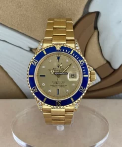 Affordable Knockoff Rolex Submariner Date 16618 Automatic Movement 40mm Yellow Gold Case Watch