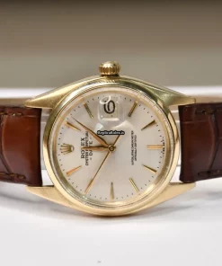 Popular Replica Rolex Oyster Perpetual Date 1500 Caliber 1570 Automatic Movement 34mm Yellow Gold Case Mens/unisex Watch