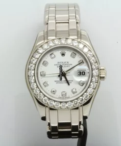 Fabulous Replica Rolex Lady-datejust Pearlmaster 69299 Automatic Movement 29mm White Gold Case Womens Watch