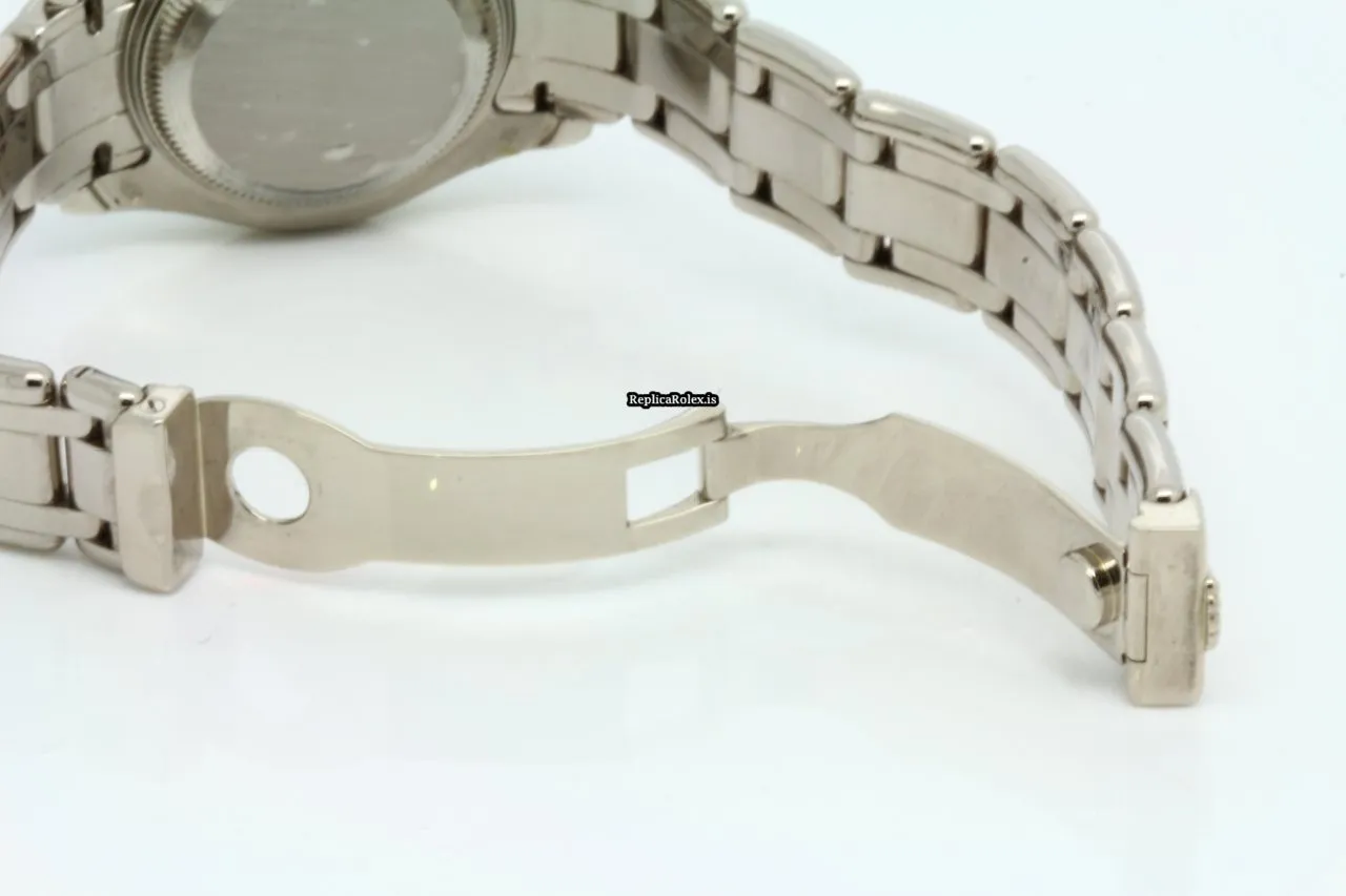 Fabulous Replica Rolex Lady-datejust Pearlmaster 69299 Automatic Movement 29mm White Gold Case Womens Watch - Image 7