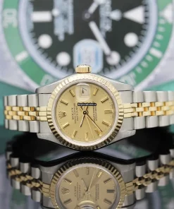 1:1 Copy Rolex Lady-datejust 69173 Caliber 2135 Automatic Movement 26x42mm Gold/steel Case Womens Watch