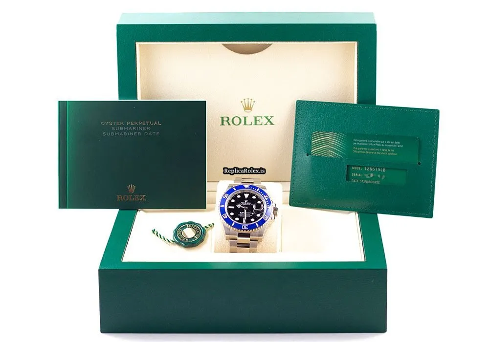 Excellent Fakes Rolex Submariner Date 126619lb Caliber 3235 Automatic Movement 41mm White Gold Case Mens/unisex Watch - Image 8