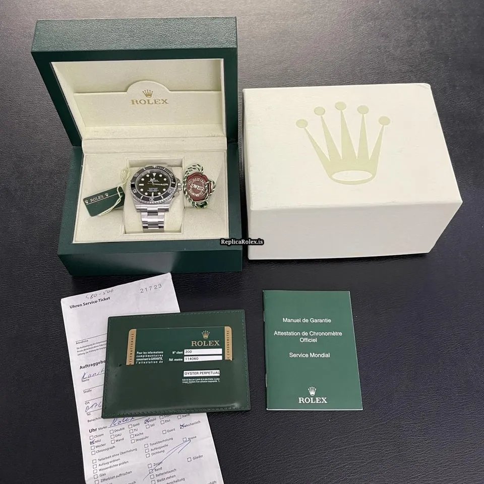 1:1 Replica Rolex Submariner 114060 Automatic Movement 40mm Steel Case Watch - Image 7