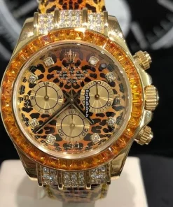 Incredible Replica Rolex Daytona 116598 Caliber 4130 Automatic Movement 40mm Yellow Gold Case Mens/unisex Watch