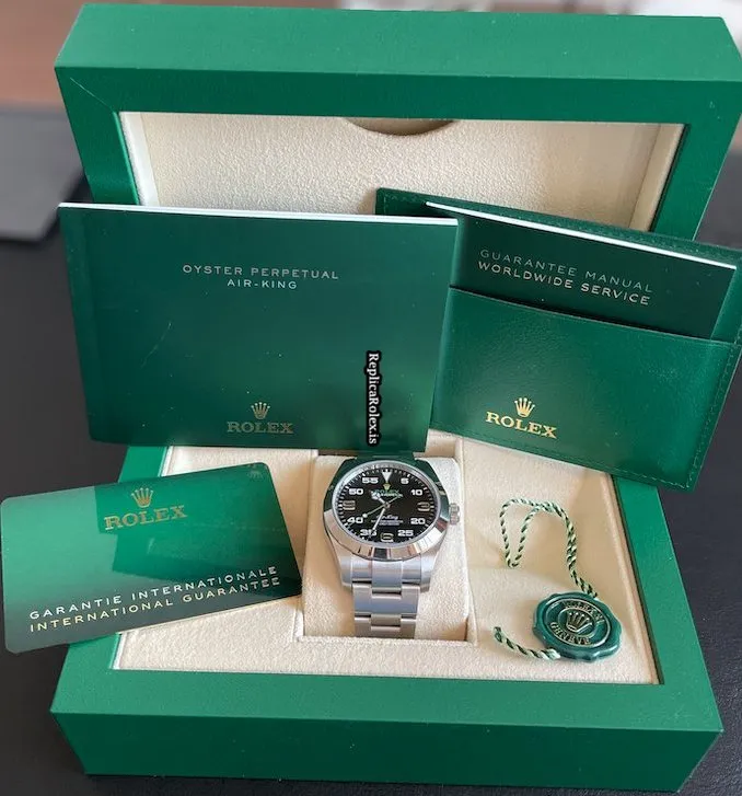 Trustworthy Fake Rolex Air King 116900 Caliber 3131 Automatic Movement 40mm Steel Case Mens/unisex Watch