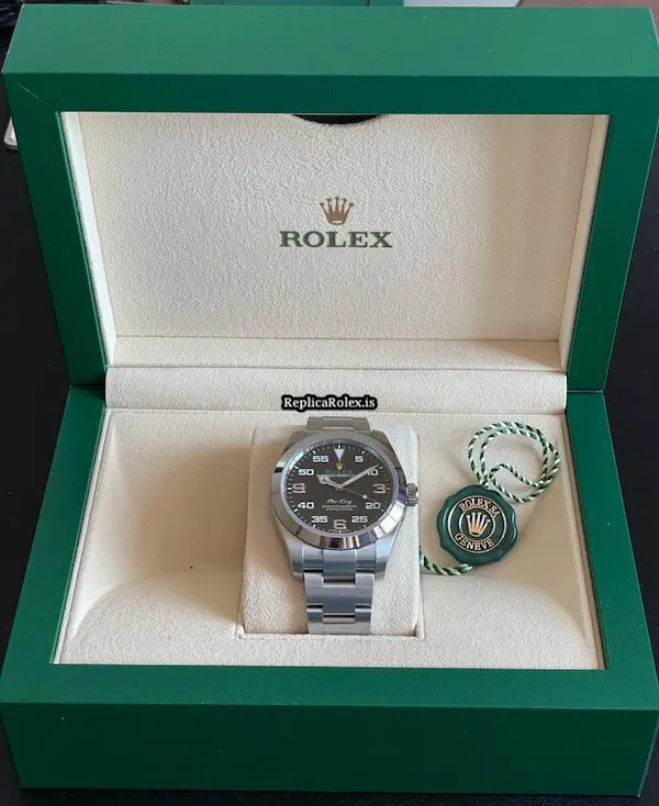 Trustworthy Fake Rolex Air King 116900 Caliber 3131 Automatic Movement 40mm Steel Case Mens/unisex Watch - Image 2