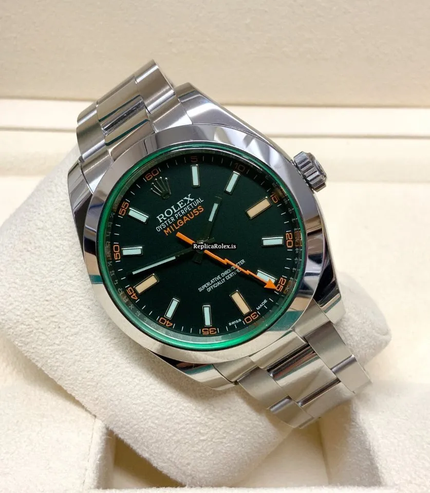 Wholesale Fake Rolex Milgauss 116400gv Caliber 3131 Automatic Movement 40mm Steel Case Mens/unisex Watch - Image 3