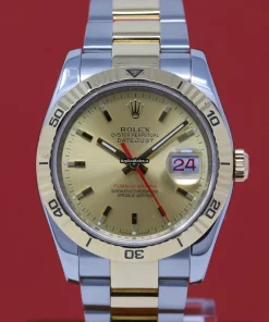 Neat Fake Rolex Datejust Turn-o-graph 116263 Caliber 3135 Automatic Movement 36x44mm Gold/steel Case Mens/unisex Watch