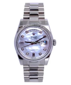 Wonderful Replica Rolex Day-date 36 118239 Automatic Movement 36x43mm White Gold Case Mens/unisex Watch
