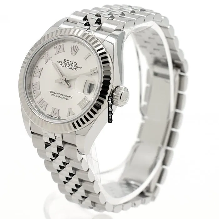 Pleasing Replica Rolex Lady-datejust 28 Caliber 2236 Automatic Movement 28mm Gold/steel Case Watch - Image 2