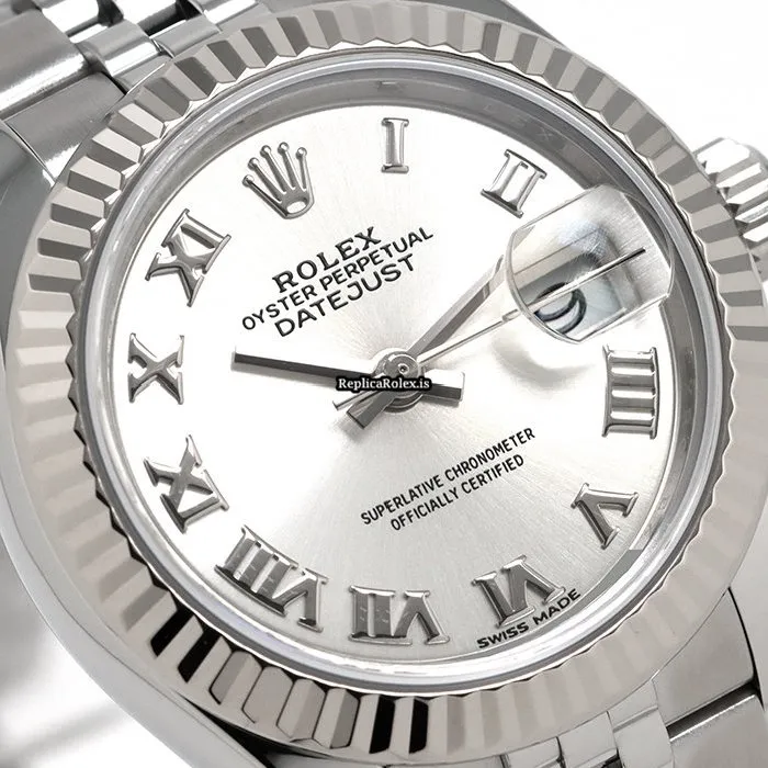 Pleasing Replica Rolex Lady-datejust 28 Caliber 2236 Automatic Movement 28mm Gold/steel Case Watch - Image 5