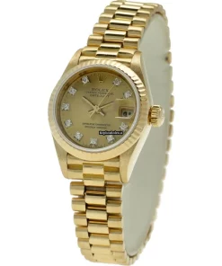 Trustworthy Replica Rolex Lady-datejust 69178 Caliber 2135 Automatic Movement 26mm Yellow Gold Case Womens Watch
