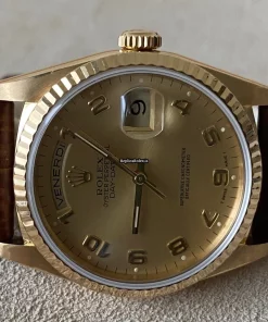 Defect Replica Rolex Day-date 36 18238 Caliber 3155 Automatic Movement 36mm Yellow Gold Case Mens/unisex Watch