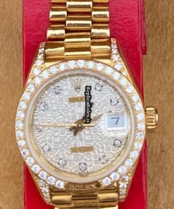 Best Fake Rolex Lady-datejust 69178 Caliber 2135 Automatic Movement 26mm Yellow Gold Case Womens Watch