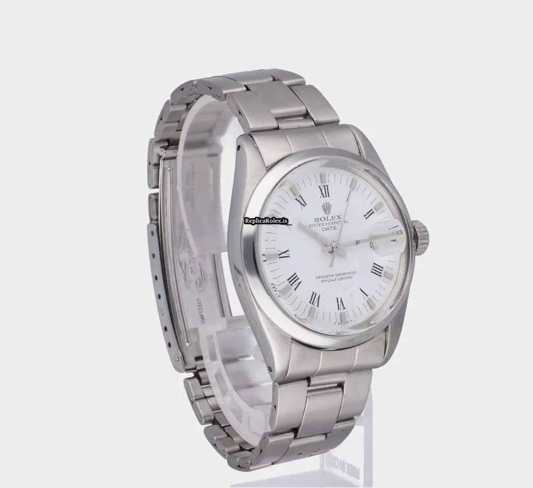Lovely Replica Rolex Oyster Perpetual Date 1500 Caliber 1570 Automatic Movement 34mm Steel Case Mens/unisex Watch - Image 13