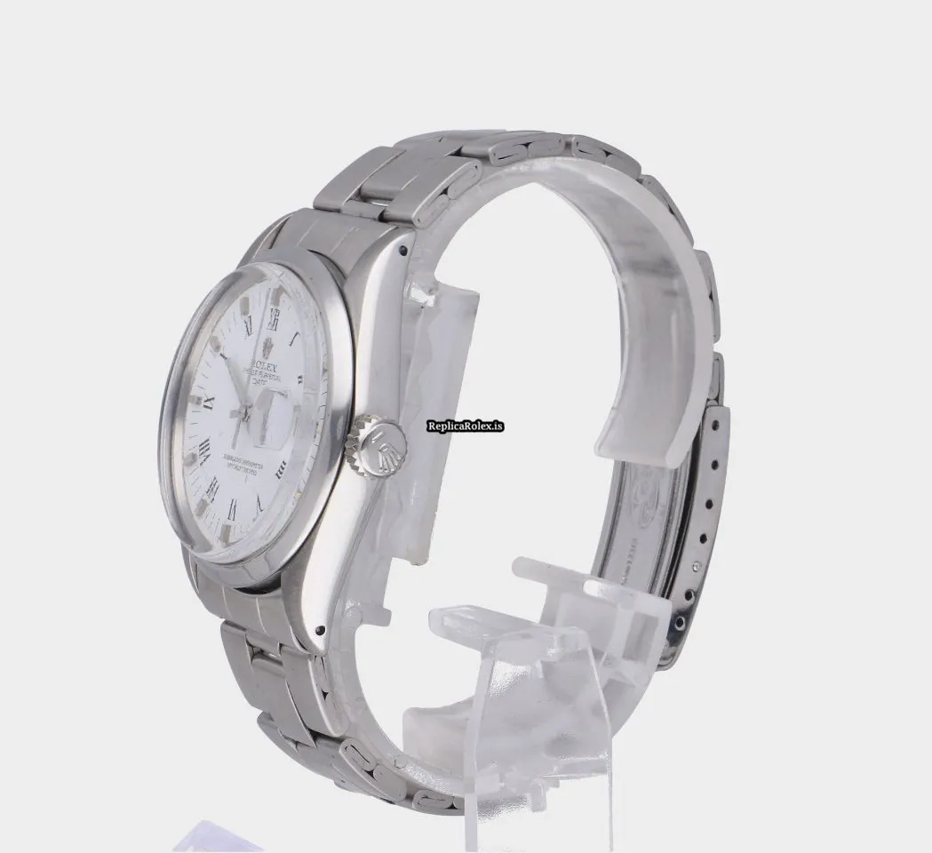 Lovely Replica Rolex Oyster Perpetual Date 1500 Caliber 1570 Automatic Movement 34mm Steel Case Mens/unisex Watch - Image 4