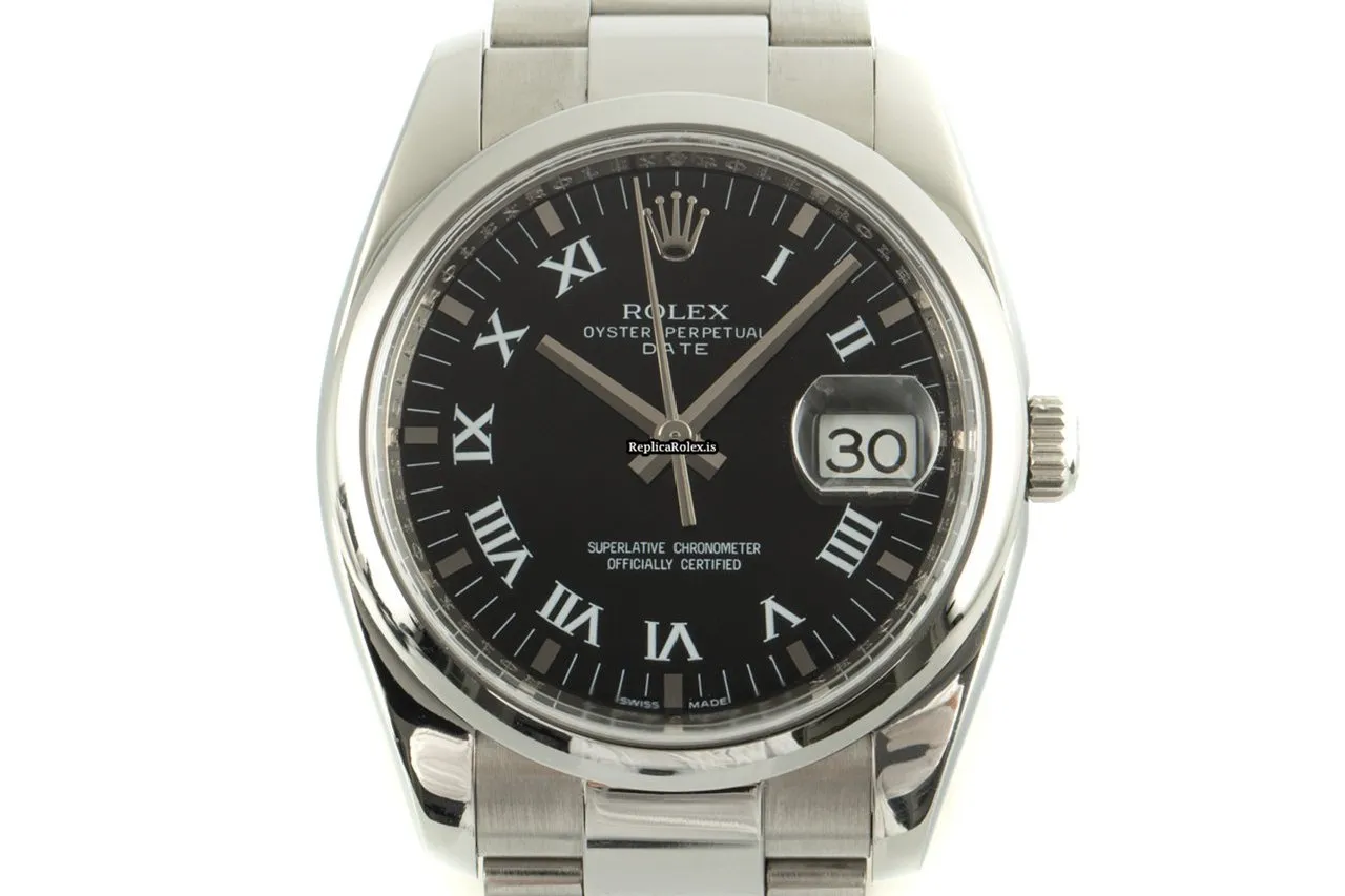 Epic Fakes Rolex Oyster Perpetual Date 115200 Caliber 3135 Automatic Movement 34mm Steel Case Mens/unisex Watch - Image 6
