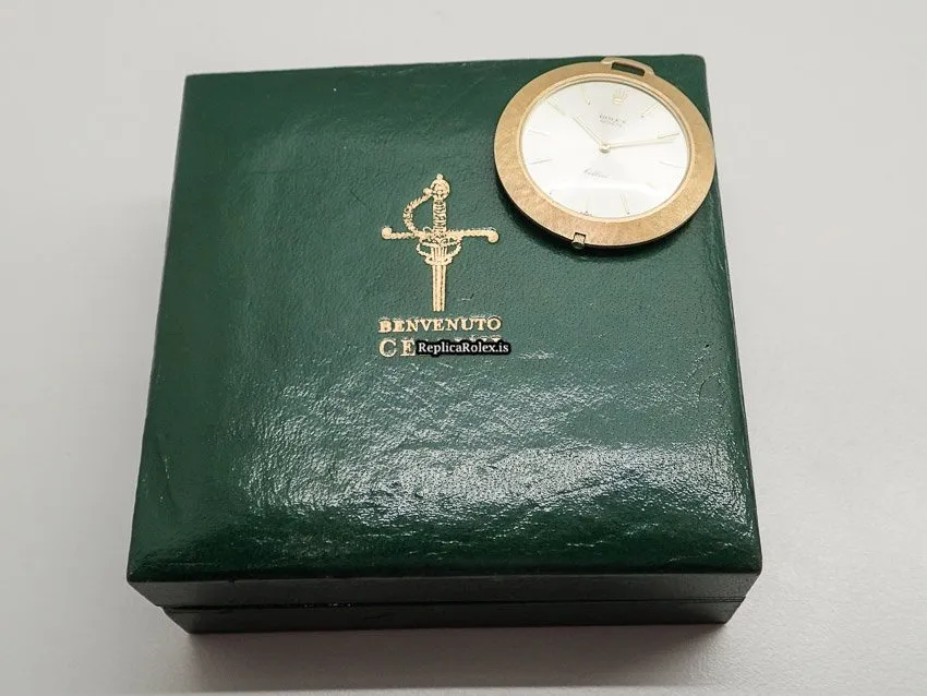 Special Fake Rolex Cellini 3608 Caliber 1600 Manual Winding Movement 39mm Yellow Gold Case Mens/unisex Watch - Image 10