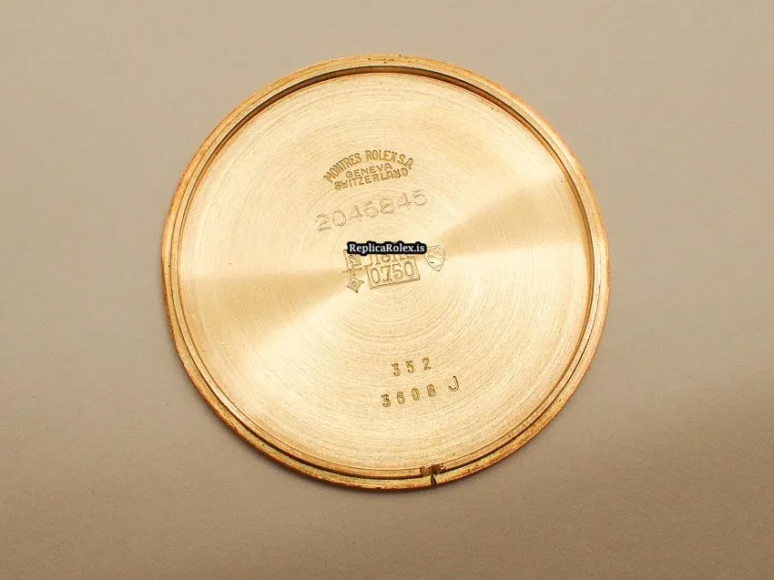 Special Fake Rolex Cellini 3608 Caliber 1600 Manual Winding Movement 39mm Yellow Gold Case Mens/unisex Watch - Image 8