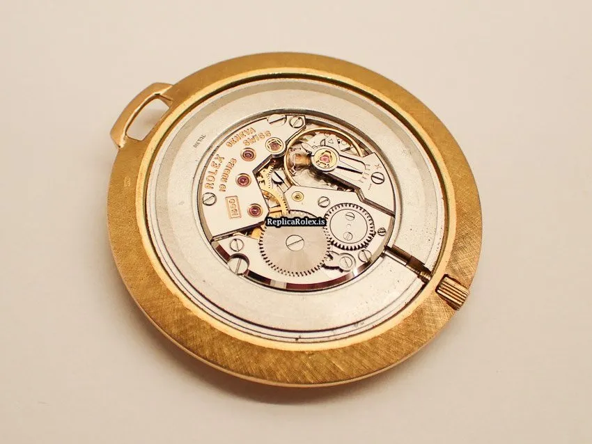 Special Fake Rolex Cellini 3608 Caliber 1600 Manual Winding Movement 39mm Yellow Gold Case Mens/unisex Watch - Image 9