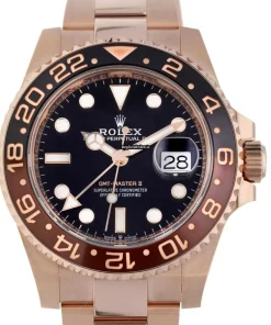 Fine Replica Rolex Gmt-master II 126715chnr Caliber 3285 Automatic Movement 40mm Rose Gold Case Mens/unisex Watch