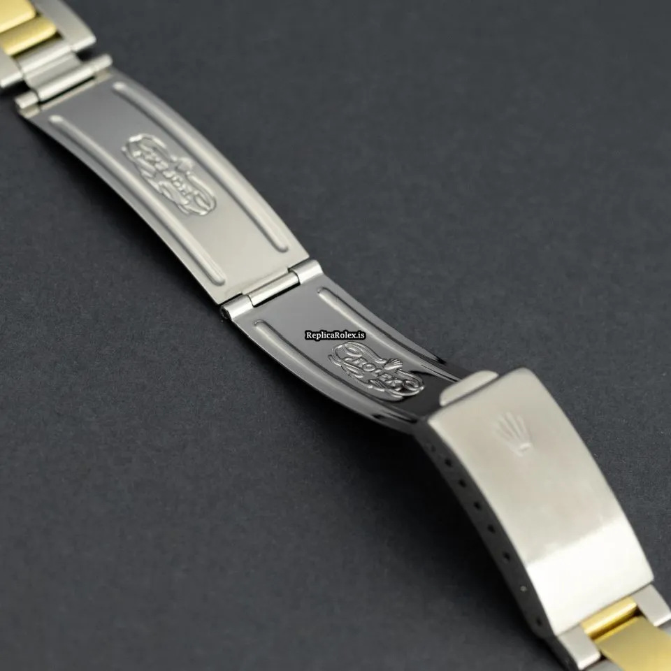 Stylish Imitation Rolex Oyster Perpetual Date 15053 Caliber 3035 Automatic Movement 34mm Gold/steel Case Mens/unisex Watch - Image 9