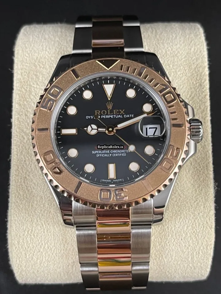 Beautiful Fake Rolex Yacht-master 37 268621 Caliber 2236 Automatic Movement 37mm Gold/steel Case Mens/unisex Watch